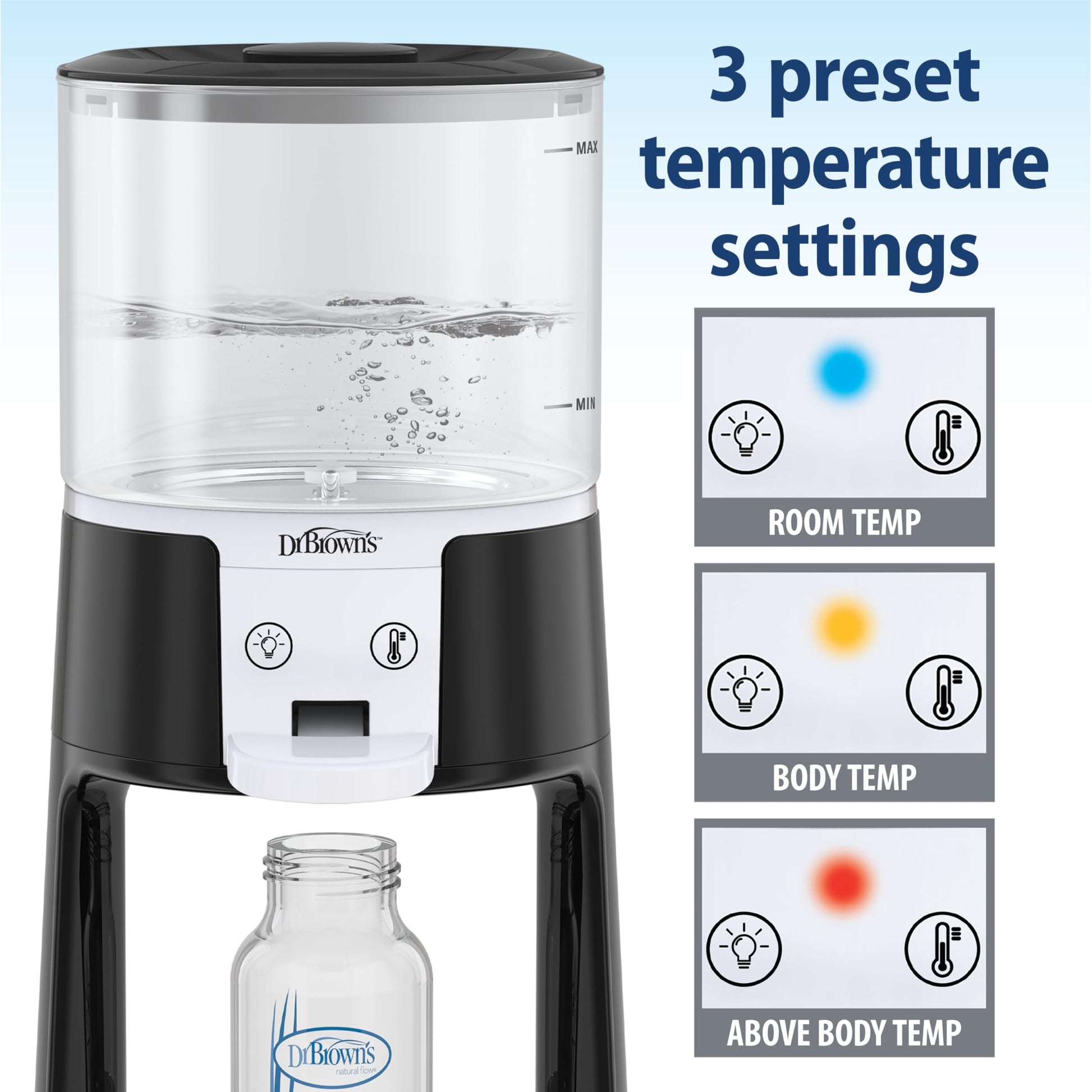 Close up of Dr. Brown's Insta-Prep water dispenser nozzle
