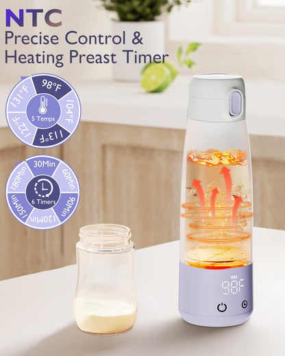 Momfree bottle warmer leak-proof lid and seal detail
