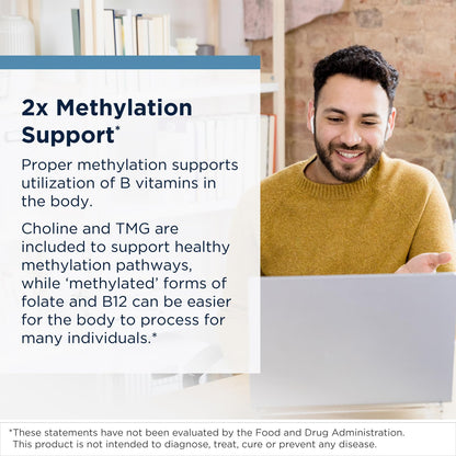Designs for Health energy support vitamin B complex side panel directions
