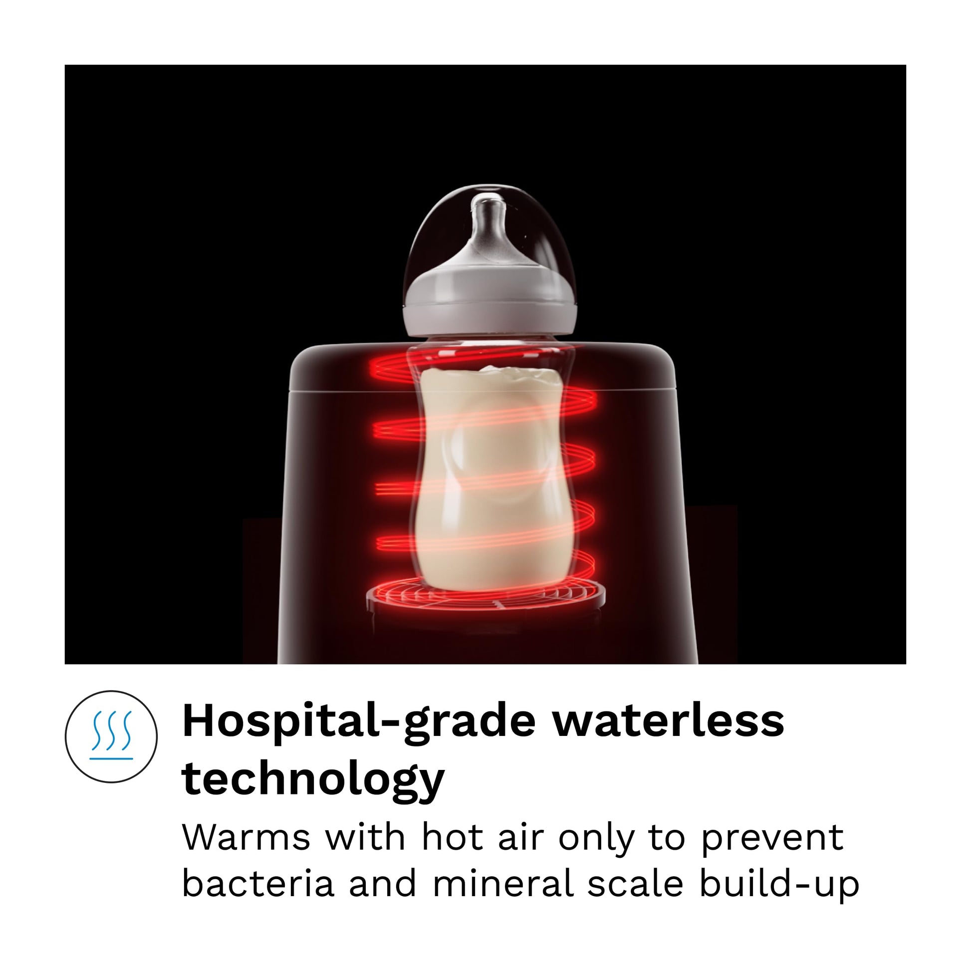 Baby Brezza waterless bottle warmer digital display screen