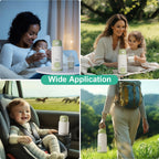 Side profile of Phydge travel warmer for baby formula