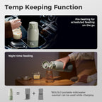 Side profile of Bololo bottle warmer with temperature controls