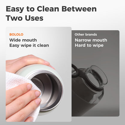 Digital display screen of Bololo bottle warmer active