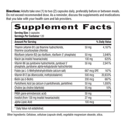 Country Life Coenzyme B Complex showing vegan and certified gluten-free seals.