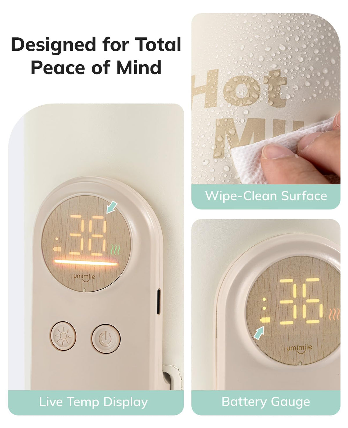 Umimile portable warmer being used in a car