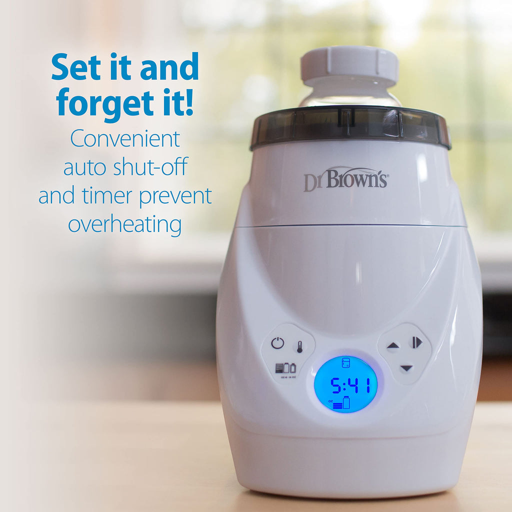 Dr. Brown's MilkSPA warming a baby bottle
