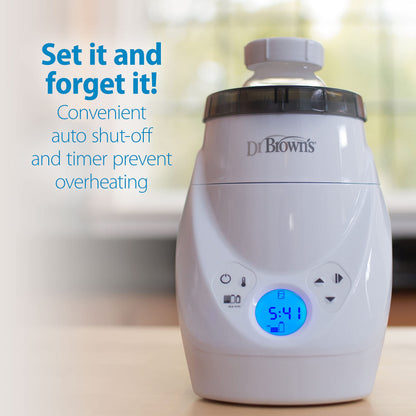 Dr. Brown's MilkSPA warming a baby bottle