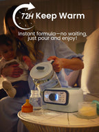 Grownsy instant warmer glass carafe and heating base