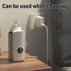 Krisha travel bottle warmer demonstrating cordless design