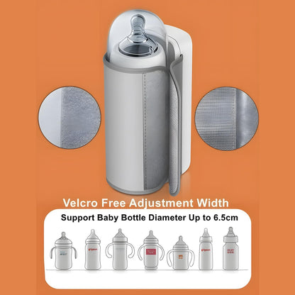 Side profile of Krisha portable milk warmer for travel