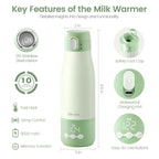 CapyBud 12 fluid ounce portable warmer with temperature settings
