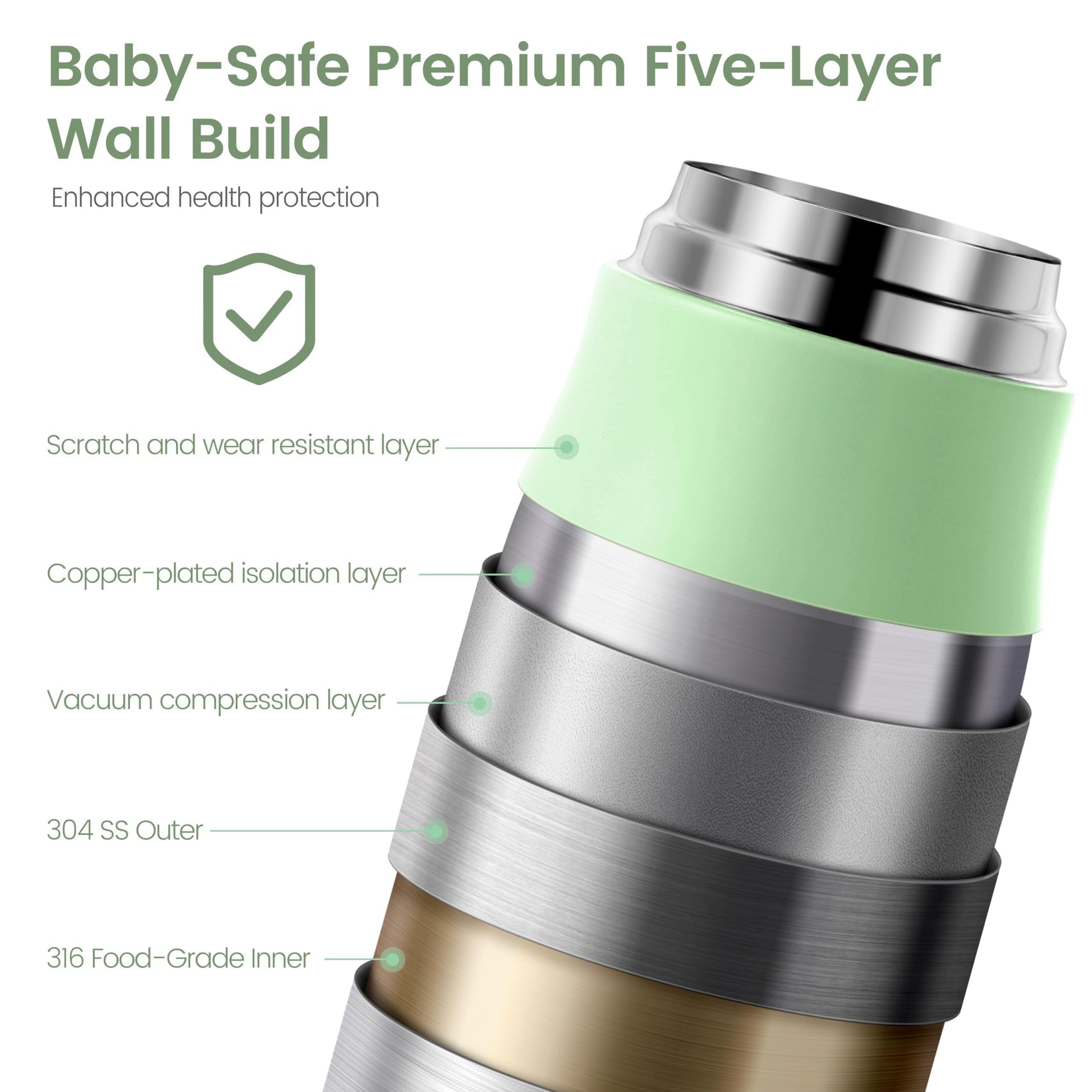 Side profile of CapyBud portable baby bottle warmer