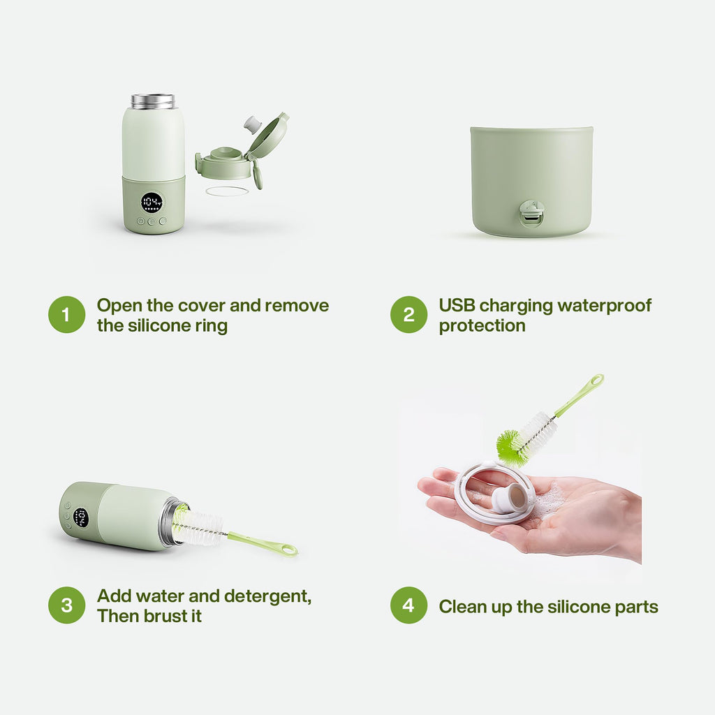 Close up of leak-resistant spout on Haslife portable warmer