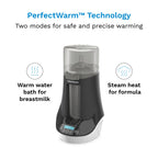 Side view of Baby Brezza Fast Warmer showing compact design