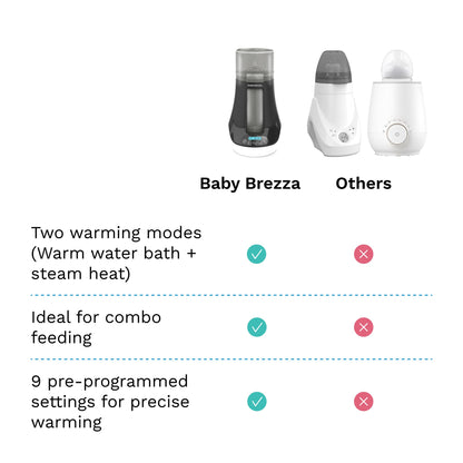 Top down view of Baby Brezza universal warming chamber