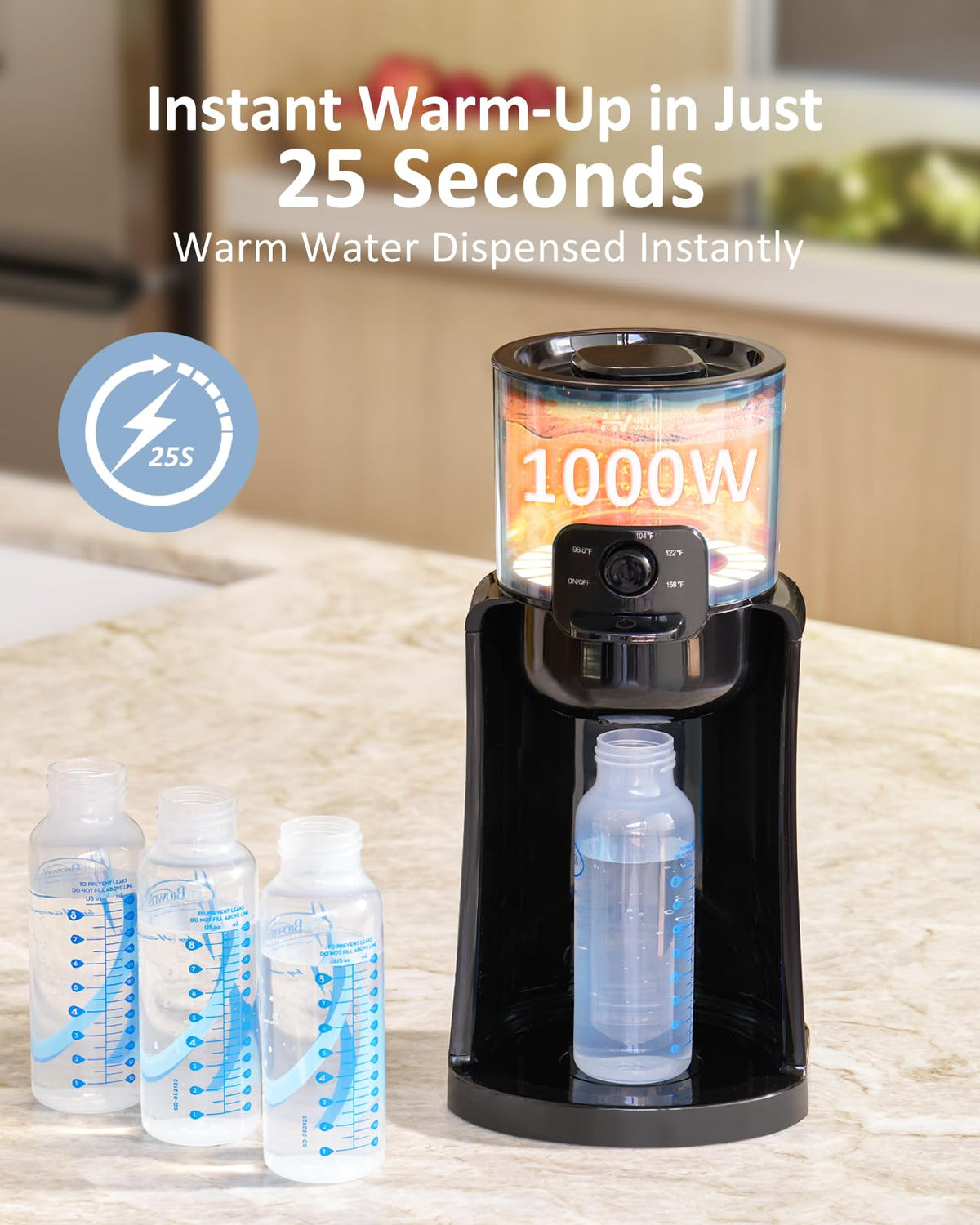 Detachable water tank of Heyvalue baby bottle warmer