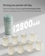 Close up of touch screen interface on Papablic bottle warmer