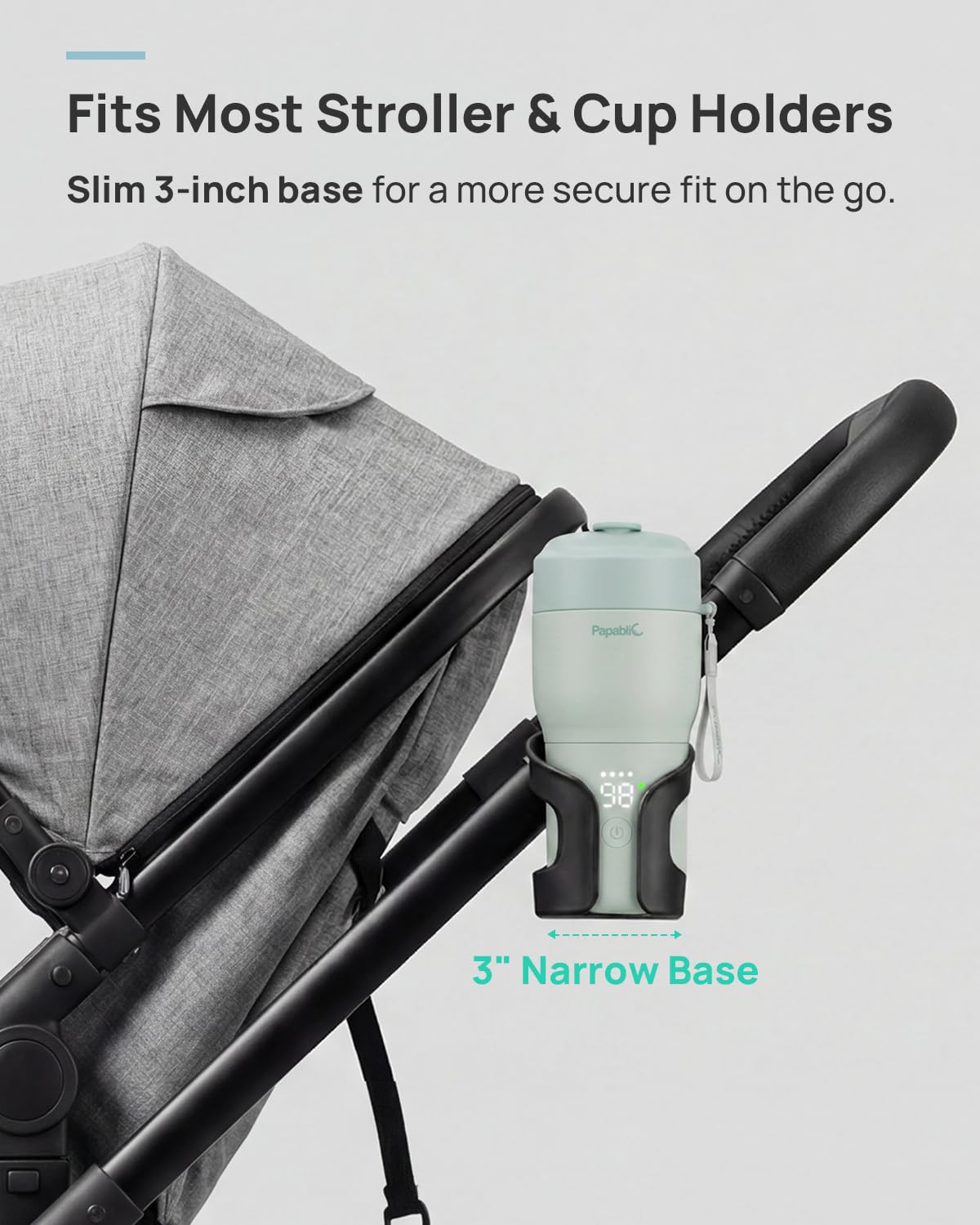 Papablic Portable Bottle Warmer Pro lifestyle packaging view