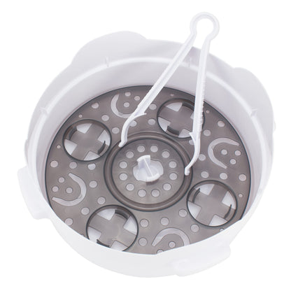 Dr. Brown's microwave sterilizer lid and base assembly