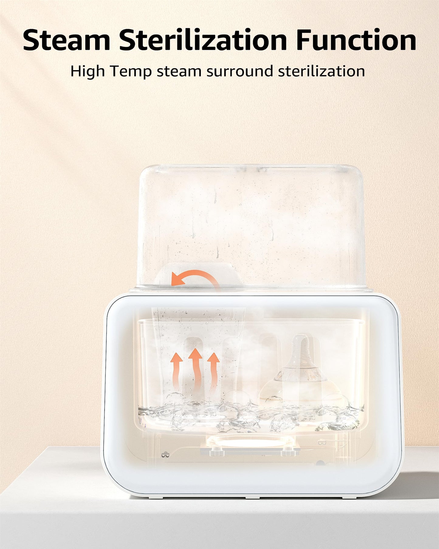 Grownsy 8-in-1 warmer heating a baby food jar