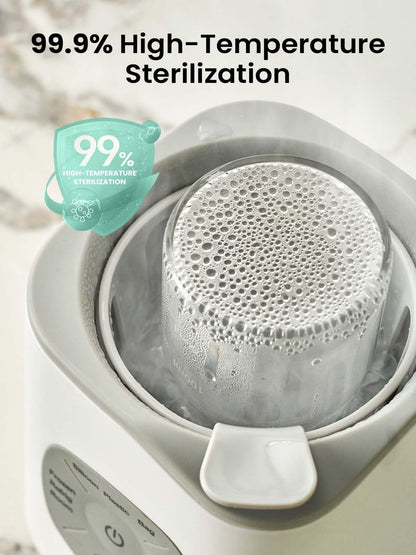 Grownsy bottle warmer with wide neck baby bottle