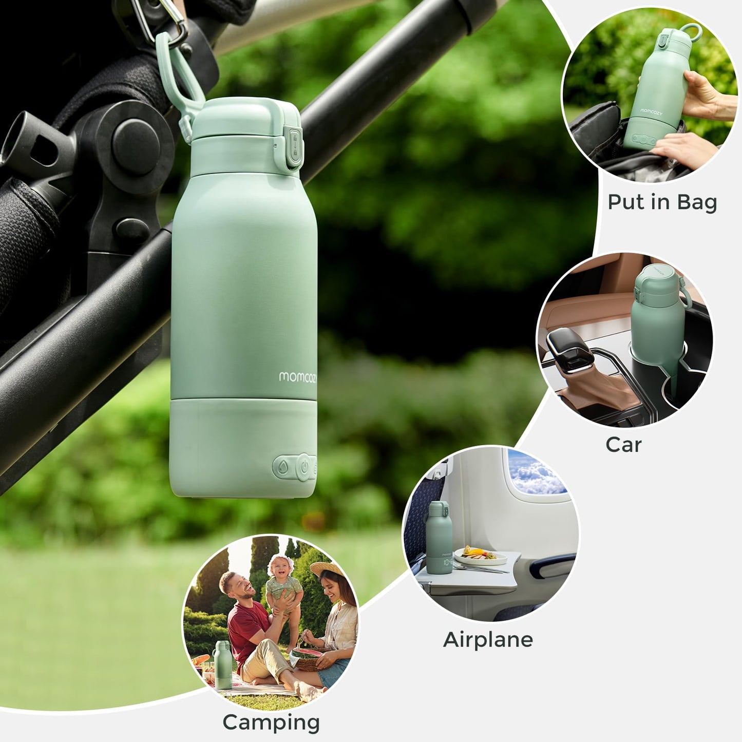 Momcozy bottle warmer contents and packaging