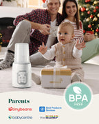 Grownsy baby food warmer heating a jar of baby food