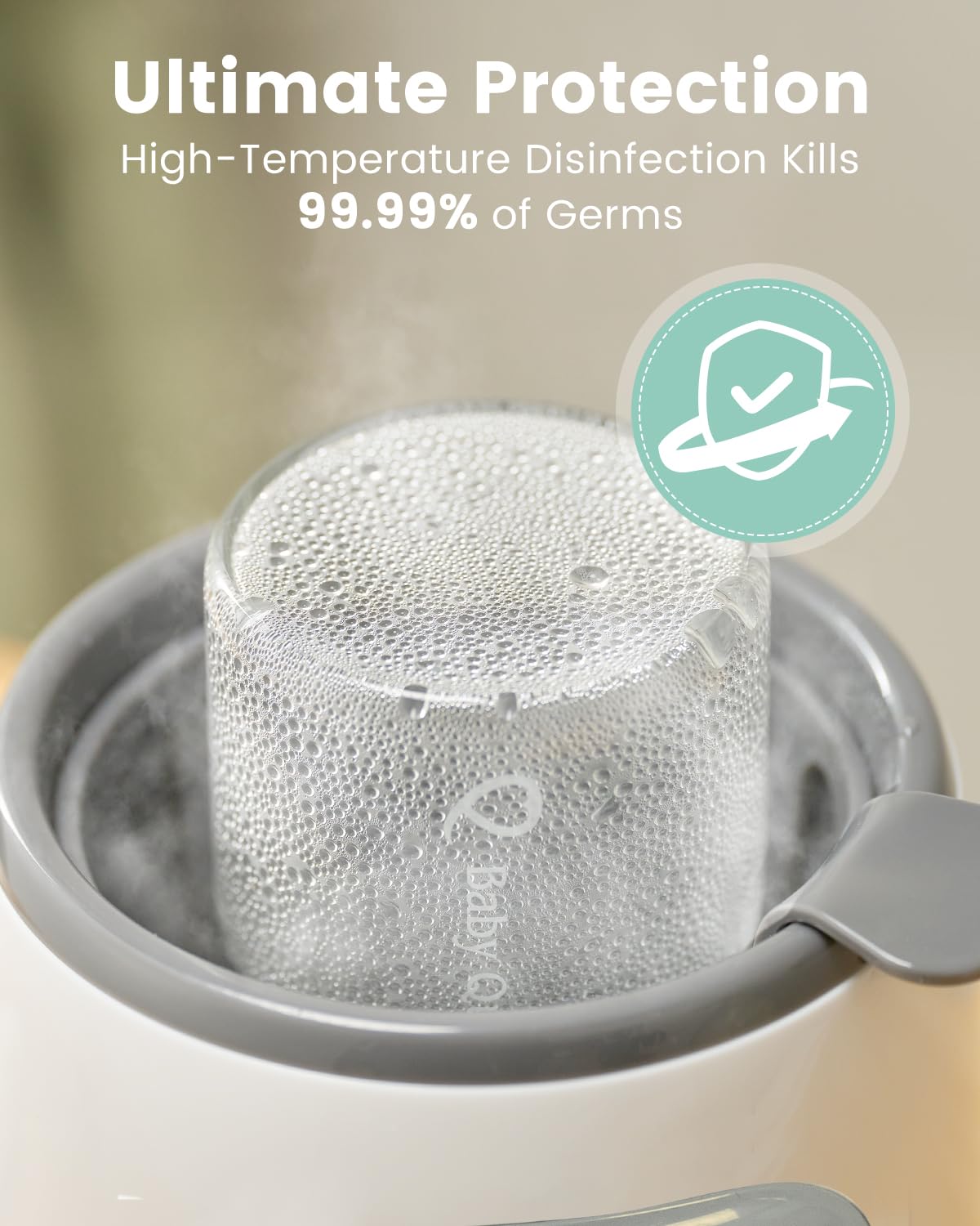 Packaging of Grownsy 8-in-1 fast bottle warmer for breastmilk