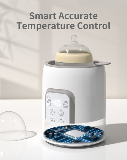 Compact Grownsy bottle warmer on a kitchen counter