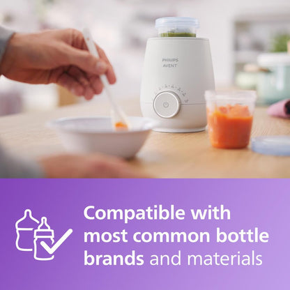 Lifestyle shot of Philips Avent warmer in a modern kitchen setting