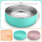 Nuogo stainless steel feeding bowls for kids stackable view