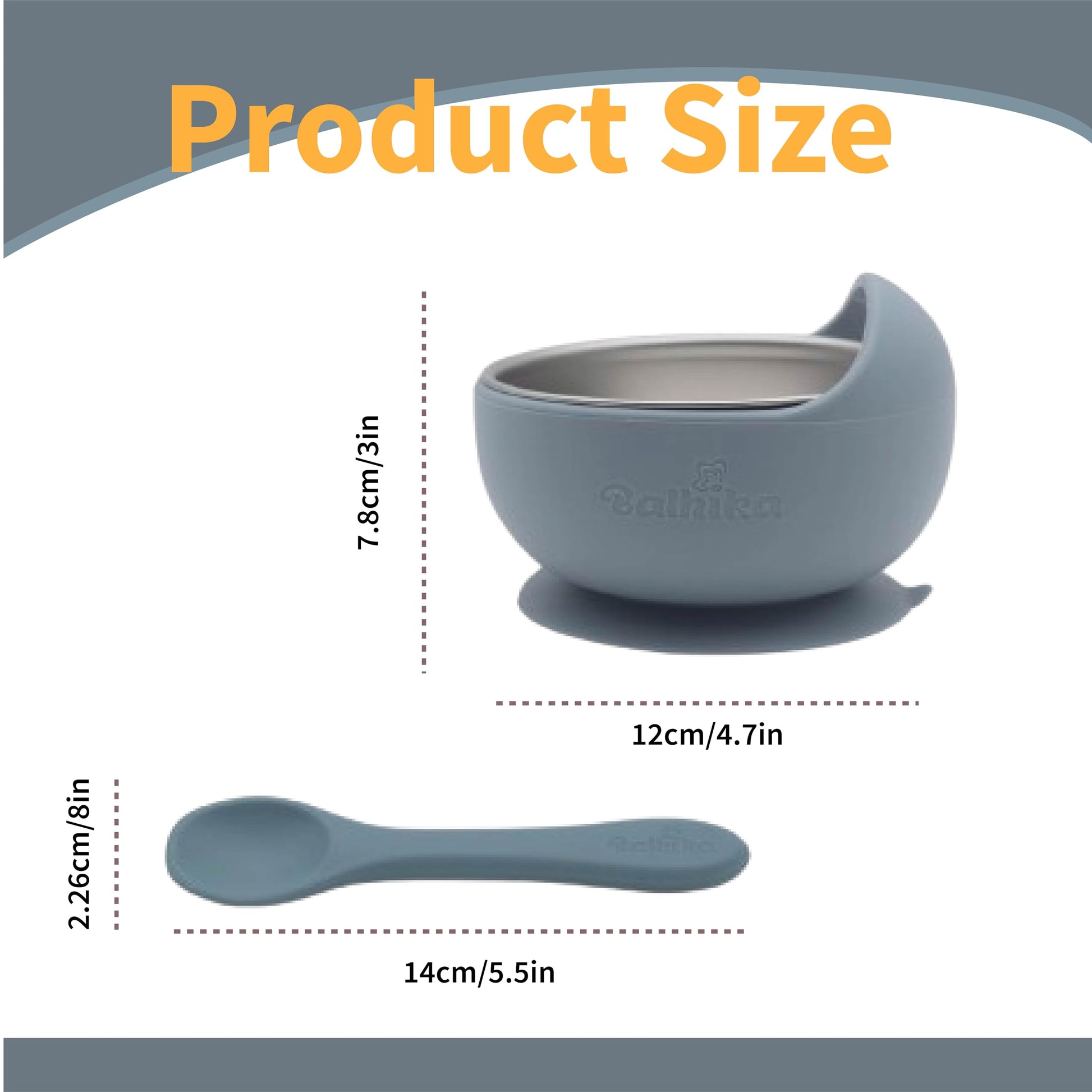 Balhika mealtime set for self-feeding babies and toddlers