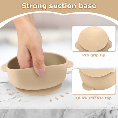 Close up of Dovesail bowl silicone suction base texture