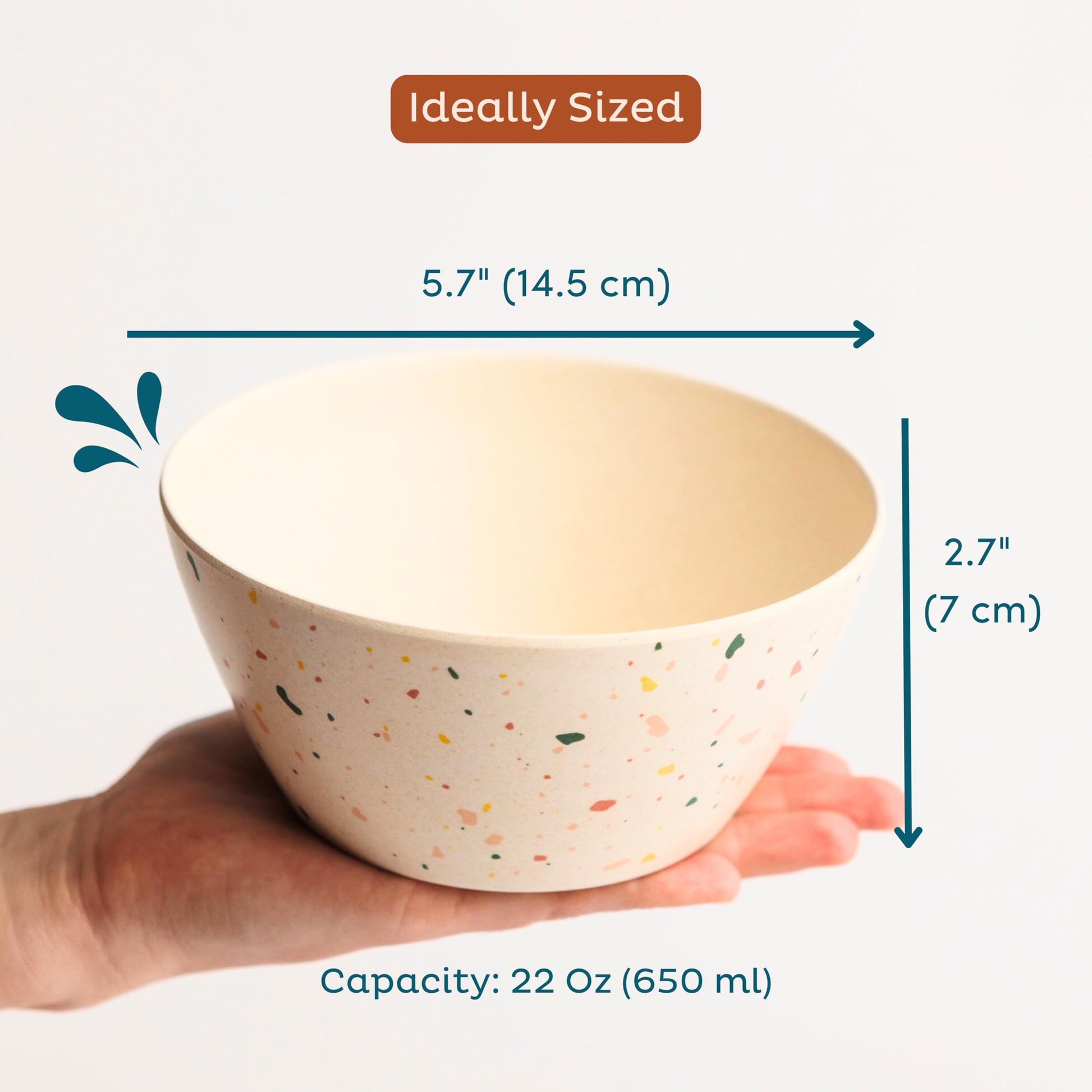 Bottom view of Nook Theory bamboo bowl showing durable base