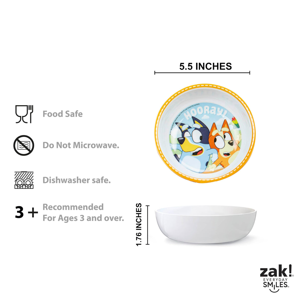 Stainless steel fork and spoon set with Bluey character design