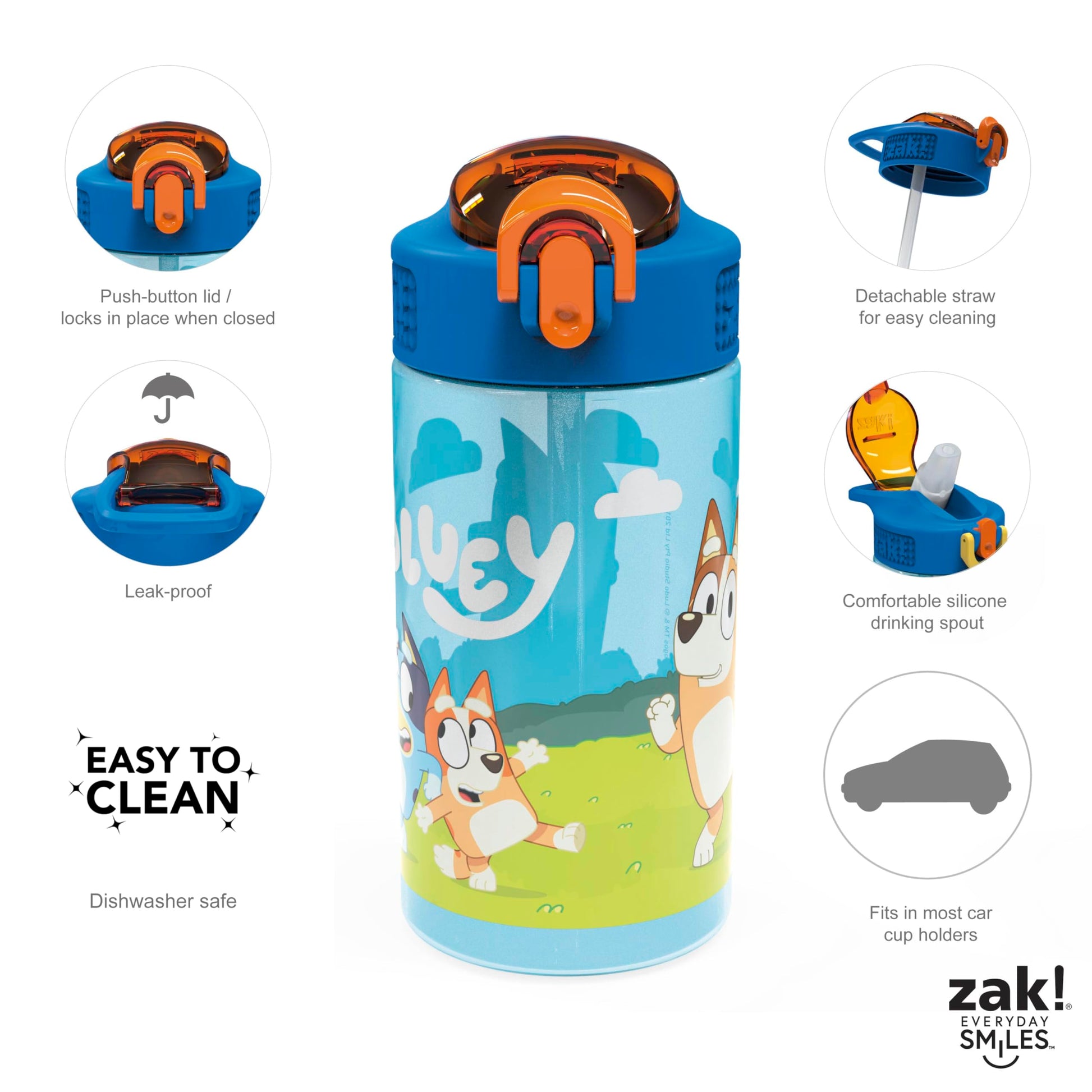Ergonomic Bluey cutlery set for toddlers