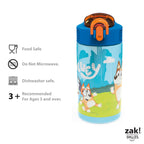 Zak Designs BPA free kids dinnerware collection on table
