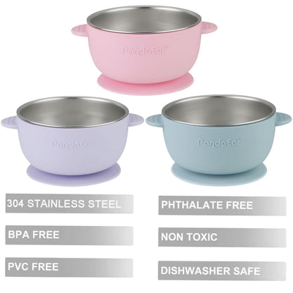Close up of anti-choke protective barrier on baby silicone spoon