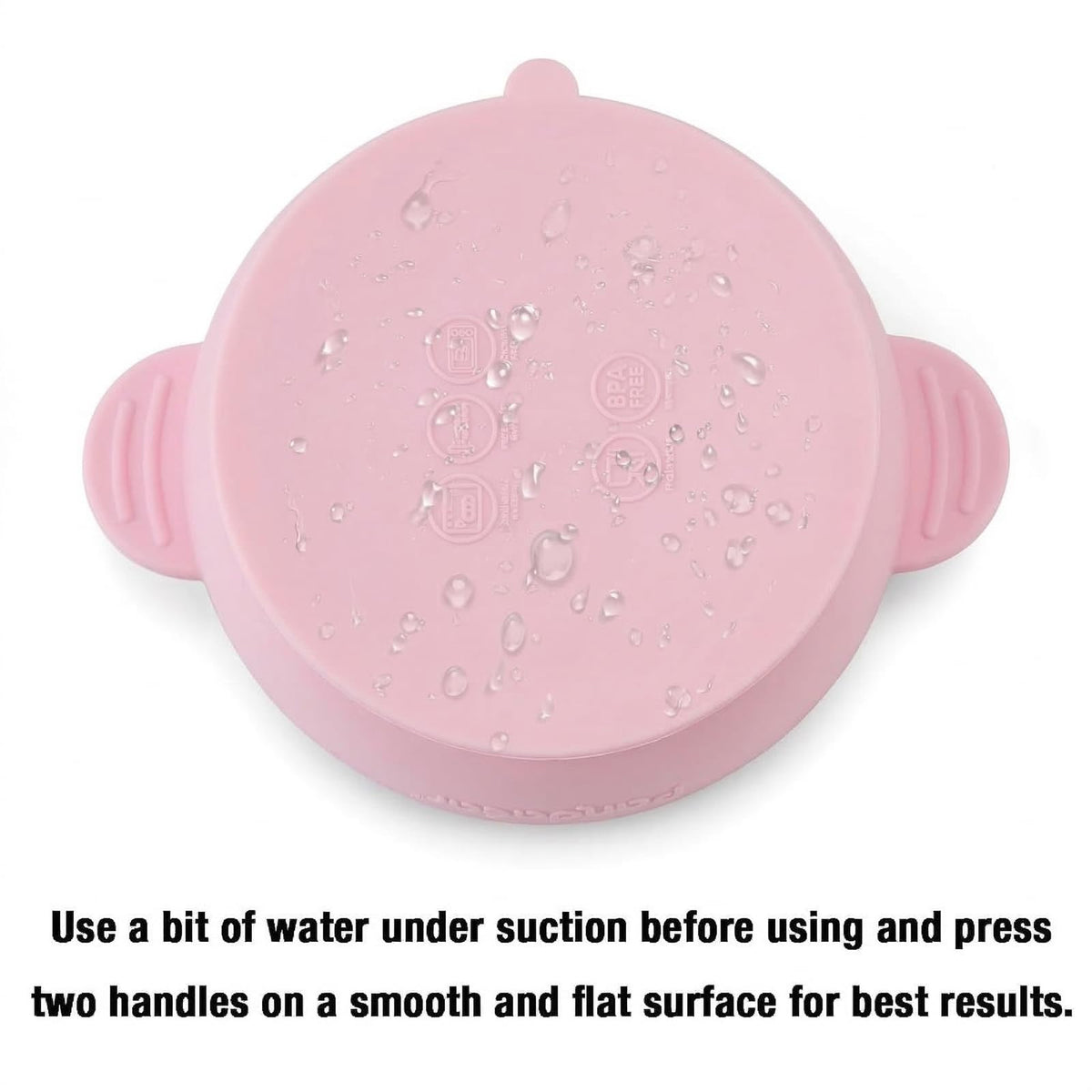 BPA-free silicone spoon and stainless steel bowl set for infants