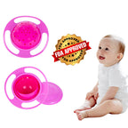 Toddler using Berry President gyro feeding bowl