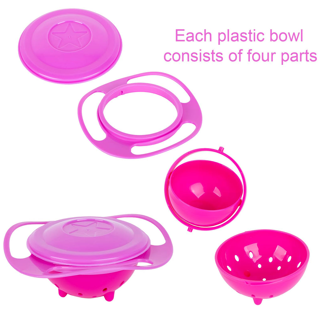 BPA free rotating magic bowl for kids side view
