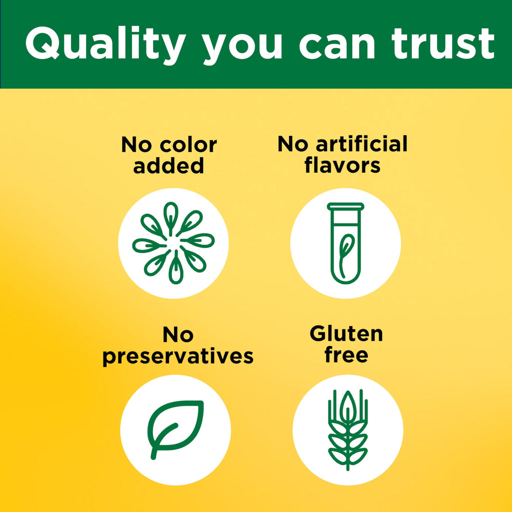 Top cap and safety seal of the Nature Made Vitamin B1 bottle.