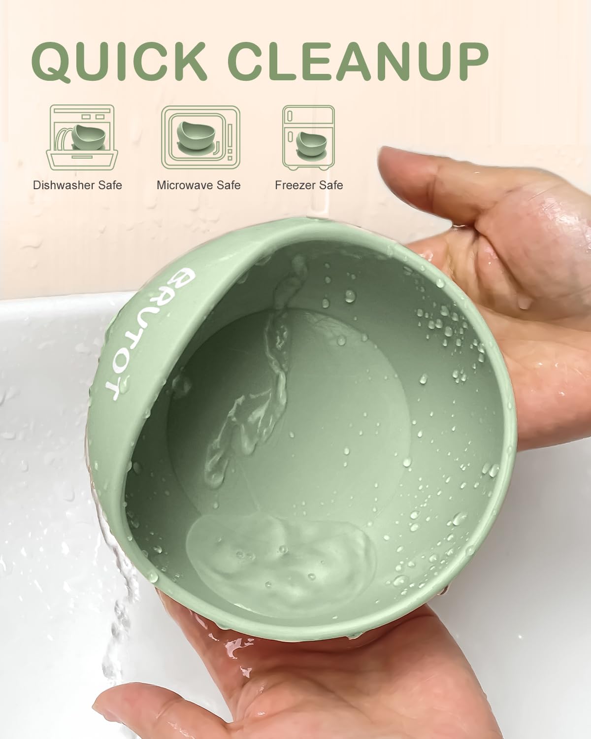 Top view of Canpol Babies non-slip baby feeding bowl