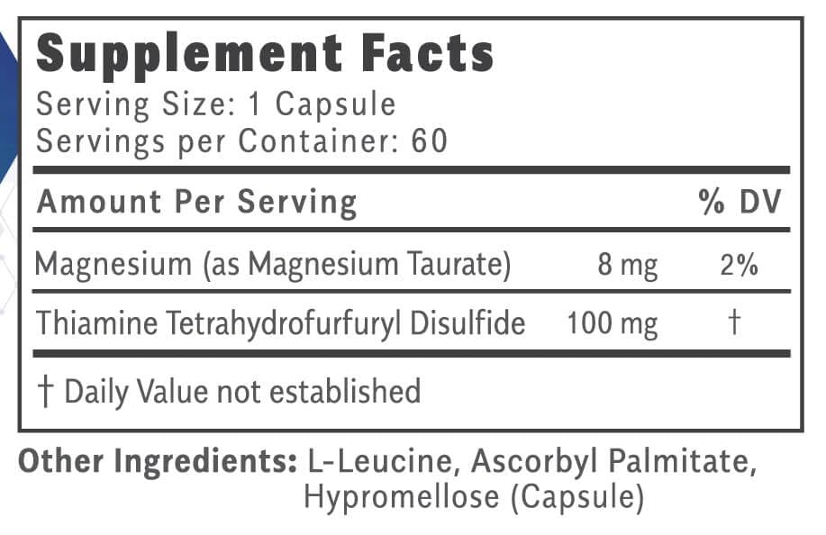 Objective Nutrients Thiamax premium health supplement packaging illustrating authentic USA imported seals