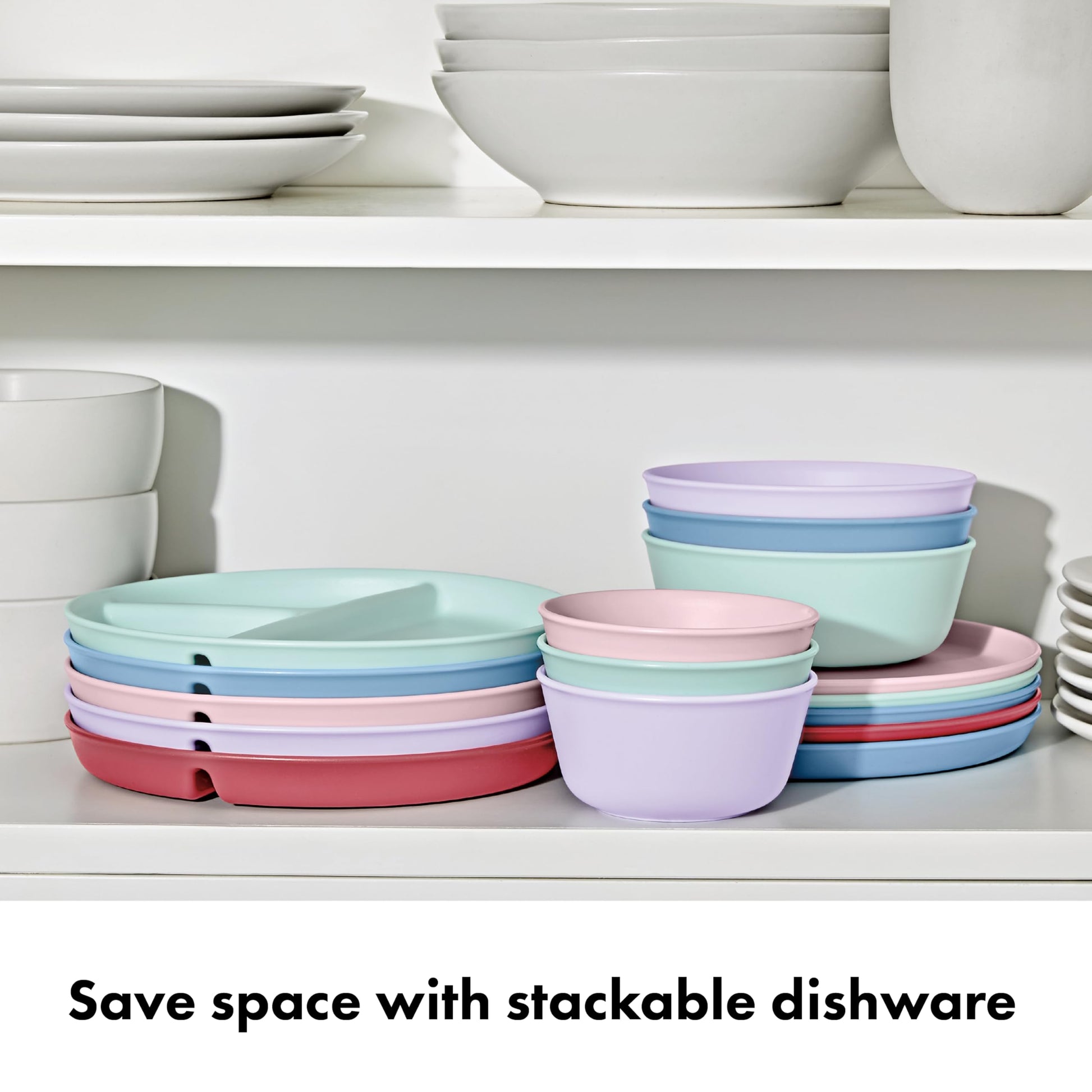 OXO Tot stackable bowl set non-slip base detail