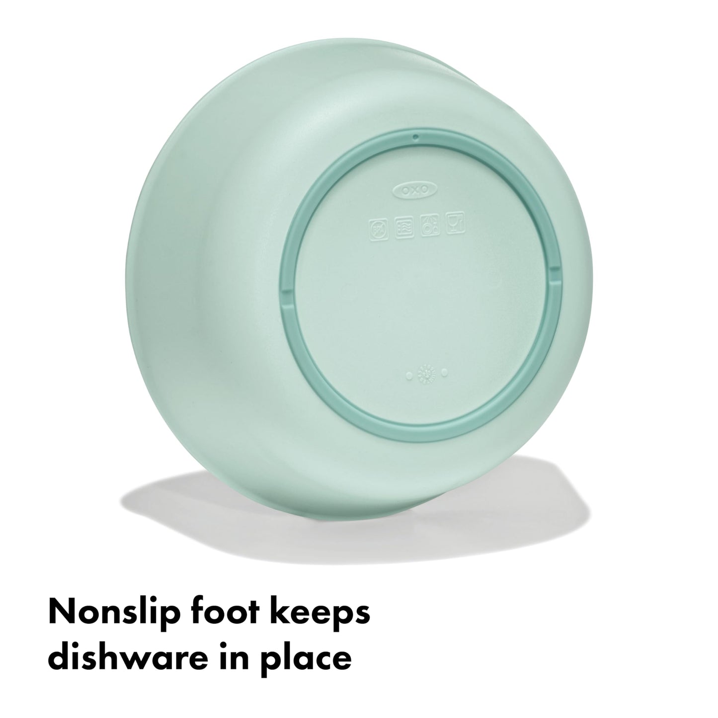 Top view of OXO Tot feeding bowl set