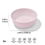 OXO Tot stackable baby bowls in kitchen cabinet