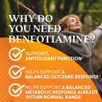 Doctor's Best benfotiamine supplement ingredients and certification seals