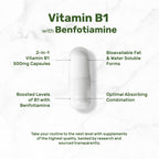 Deal Supplements Vitamin B1 dual action formula capsule closeup view