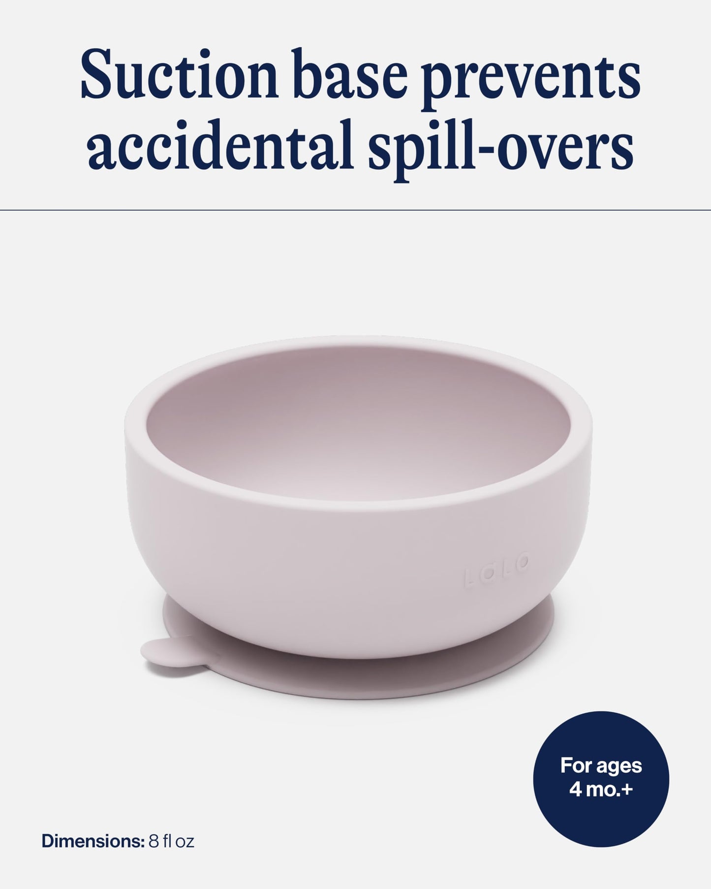 Lalo silicone toddler bowl showing bottom suction mechanism